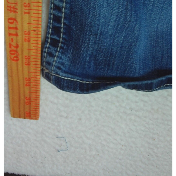 Miss Me Womens Boot Cut Denim Jeans Distresse Style JE8000BX Embellished Size 29 - Picture 6 of 16